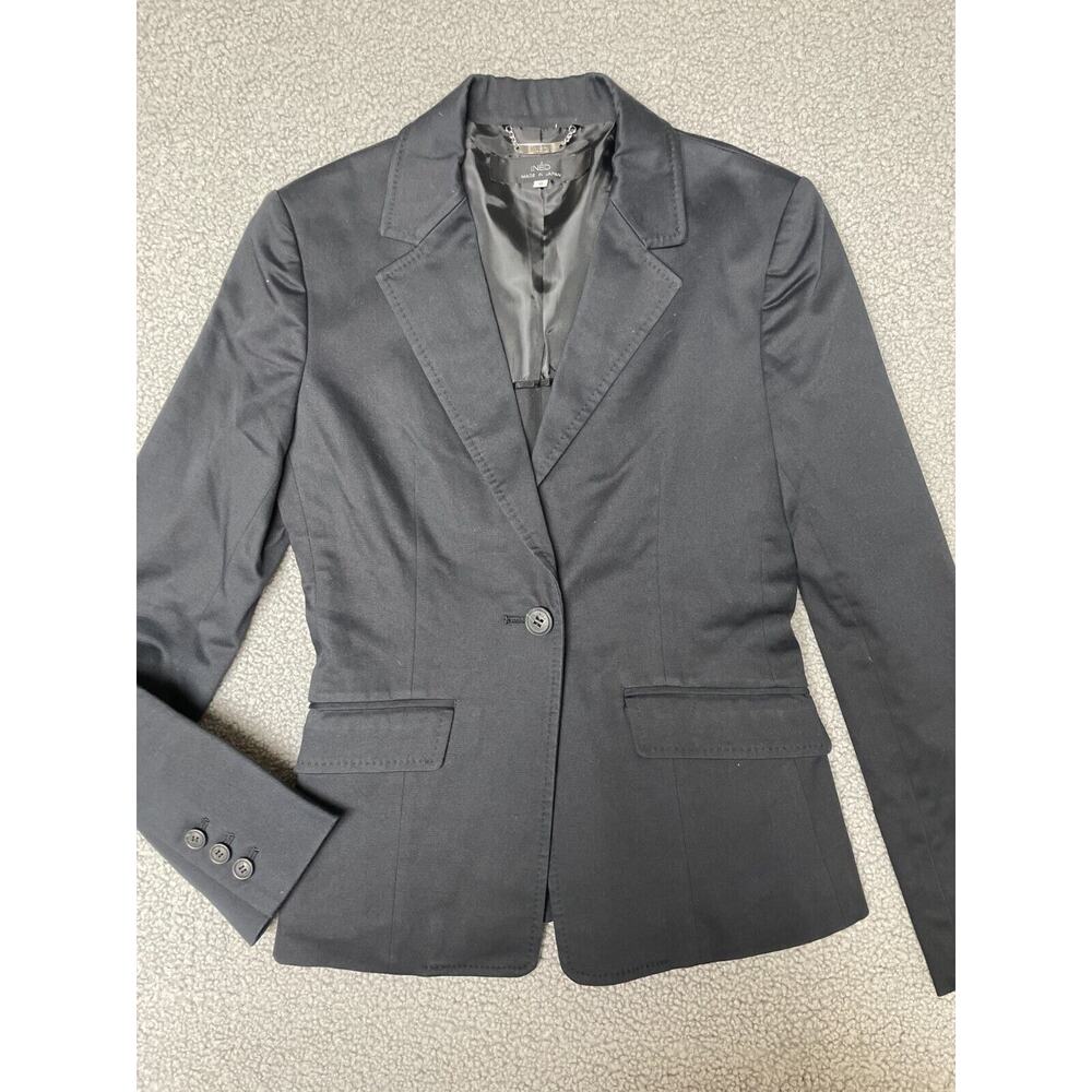 INED Blazer Women’s Size 9 Office Business Casual Contemporary one button‎ black
